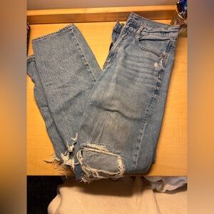 American Eagle Outfitters Light Blue Distressed Boyfriend Jeans